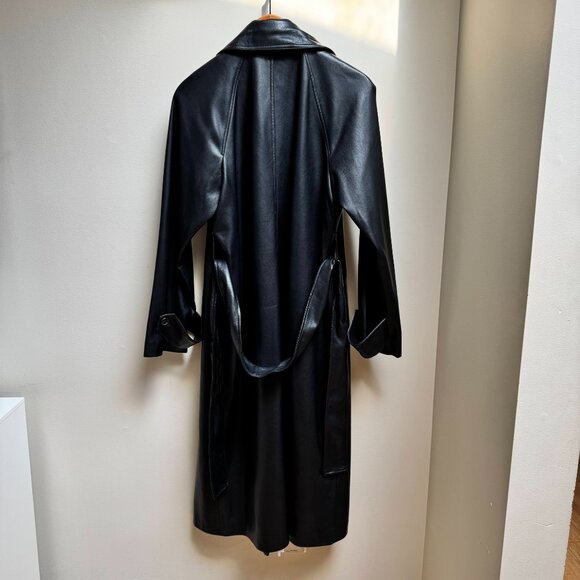 Gap Vegan Leather Trench Coat - Picture 3 of 13